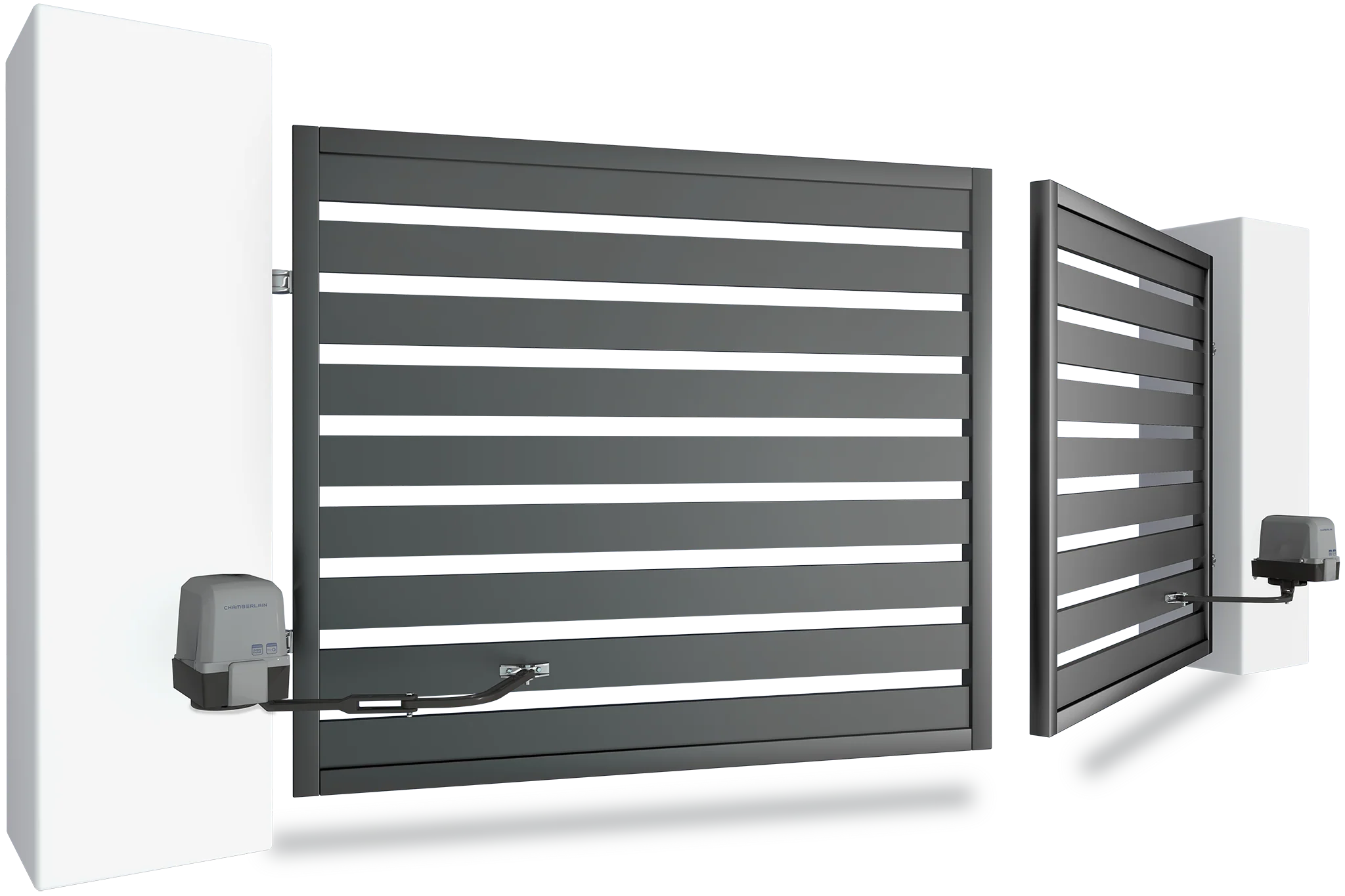 Außentorantriebskit für Flügeltore inkl. Infrarot Lichtschranken-Set und 2 Design- Handsender - Image 3